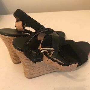 Banana Republic Black and Tan Espadrilles